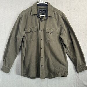 Grizzly Mountain Sz XL Button Up Flannel Green Shirt Men's